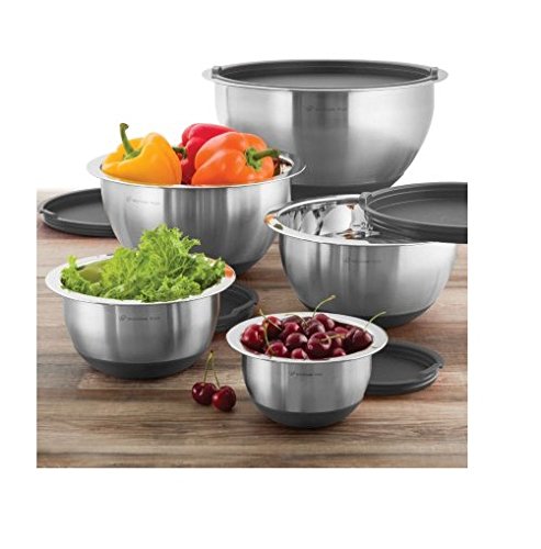 gray mixing bowls