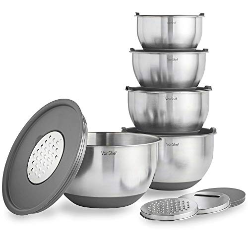 gray mixing bowls