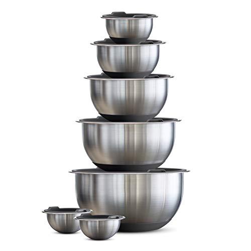 gray mixing bowls