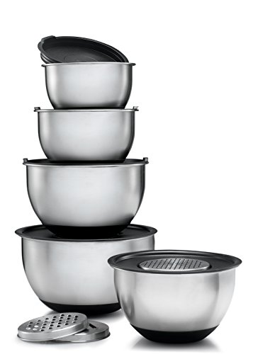 gray mixing bowls