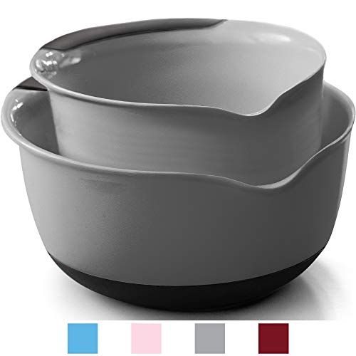 gray mixing bowls