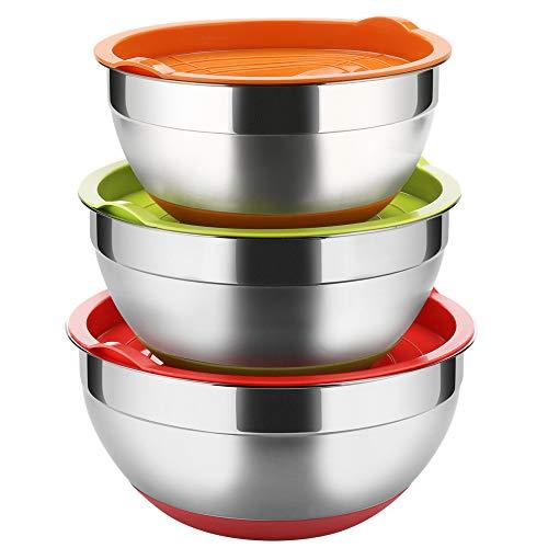 stainless steel mixing bowls with lids review